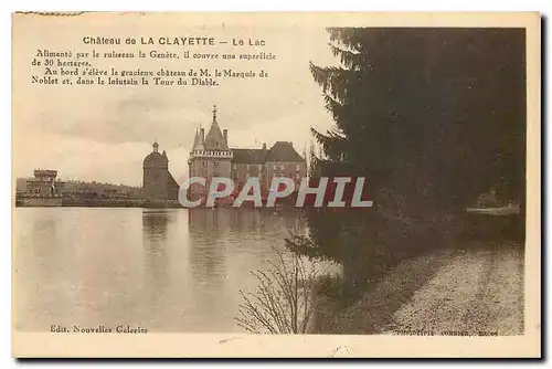 Ansichtskarte AK Chateau de la Clayette Le Lac