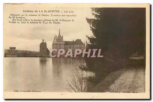 Cartes postales Chateau de la Clayette Le Lac