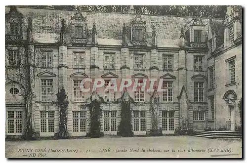 Ansichtskarte AK Rigny Usse Indre et Loire Usse facade Nord du chateau sur la cour d'honneur
