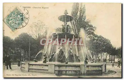 Ansichtskarte AK Troyes Fontaine Argence