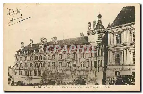 Cartes postales Blois L et C Le Chateau Mont hist Aile Francois I