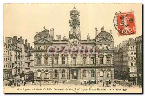 Cartes postales Lyon L'Hotel de Ville