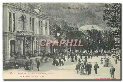 Ansichtskarte AK Les Hautes Pyrenees Cauterets Etablissement Casino et Promenade des Oeufs