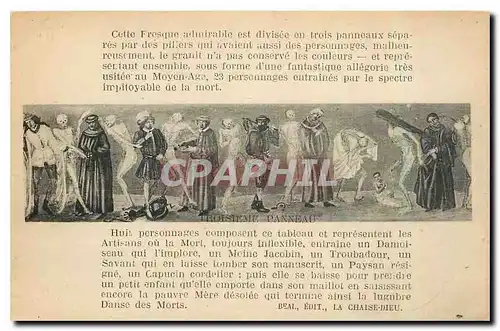 Cartes postales Troisieme Panneau Danse macabre