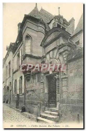 Ansichtskarte AK Chinon Vieilles Maisons Rue Voltaire