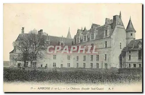 Ansichtskarte AK Amboise I et L Le Chateau facade Sud Ouest