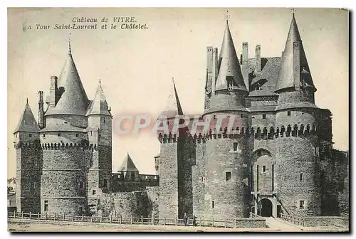 Ansichtskarte AK Chateau de Vitre la Tour Saint Laurent et le Chatelet