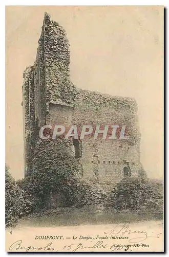 Cartes postales Domfront Le Donjon Facade interieure