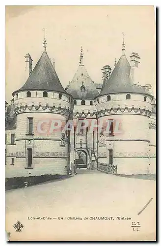 Cartes postales Loir et cher Chateau de Chaumont l'Entree