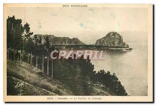 Ansichtskarte AK Cote d'Emeraude Cancale Le Rocher de Cancale