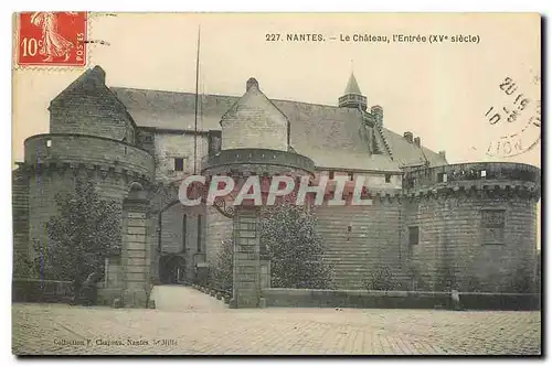 Cartes postales Nantes Le Chateau l'Entree