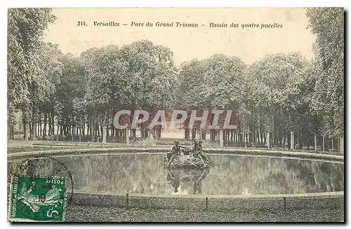 Cartes postales Versailles Parc du Grand Trianon Bassin des quatre pucelles