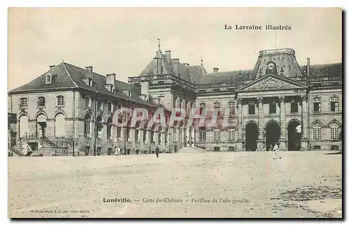 Cartes postales Luneville Cour du Chateau Pavillon de l'aile gauche