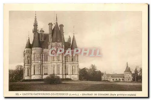 Cartes postales Sainte Cathedrale de Fierbois I et L Chateau de comacre