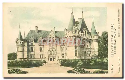 Cartes postales Azay le Rideau I et L Le Chateau Vue nord