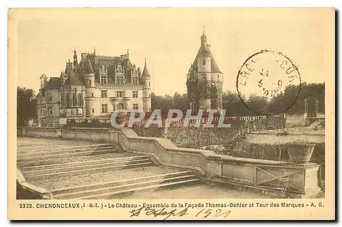 Cartes postales Chemonveaux I et L Le Chateau Ensemble de la Facade Thomas Bohier et Tour des Marques