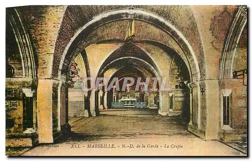 Cartes postales Marseille N D de la Garde La Crypte