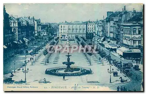 Cartes postales Bordeaux Allees de Tourny