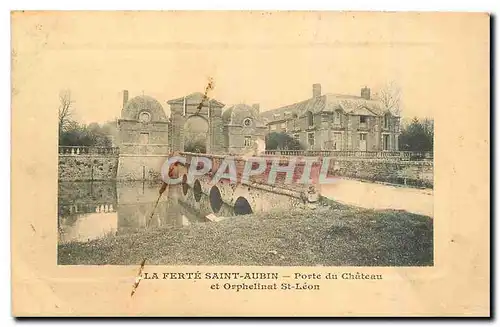 Cartes postales La Ferte Saint Aubin Porte du Chateau et Orphelinat St Leon