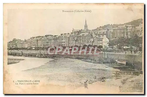 Cartes postales Trouville s Mer Le Port a maree Basse