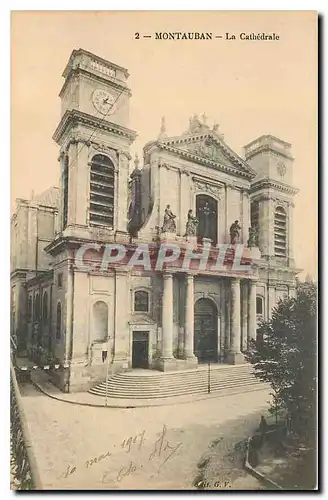 Cartes postales Montauban La Cathedrale