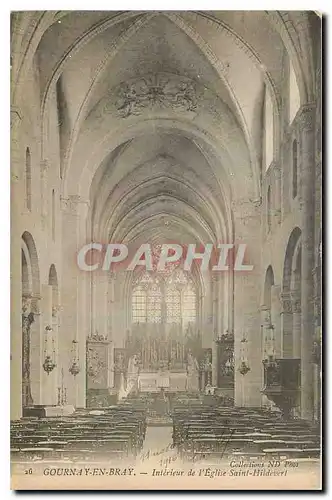 Ansichtskarte AK Gournay en Bray Interieur de l'Eglise Saint Hildevert