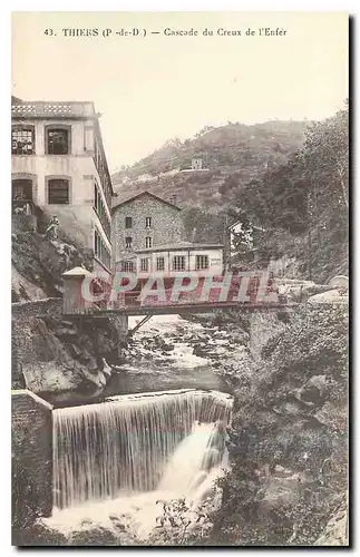 Ansichtskarte AK Thiers P de D Cascade du Creux de l'Enfer