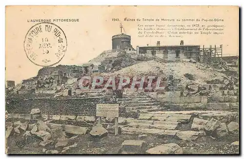 Cartes postales Ruines du Temple de Merrcure au sommet du Puy de Dome