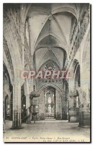 Ansichtskarte AK Guingamp Eglise Notre Dame de Bon Secours