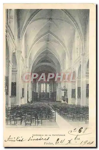 Cartes postales Interieur de la cathedrale Verdun