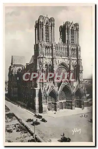 Ansichtskarte AK Reims Marne La Cathedrale