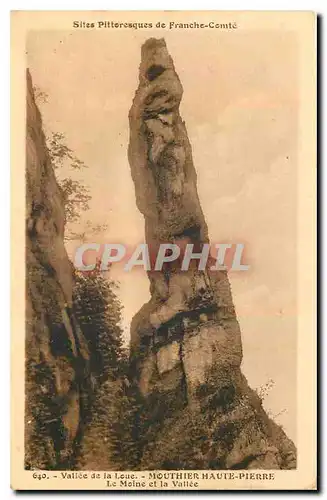 Cartes postales Vallee de la Loue Mouthier Haute Pierre Le Moine et la Vallee