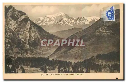 Cartes postales Les Aravis et le Mont Blanc