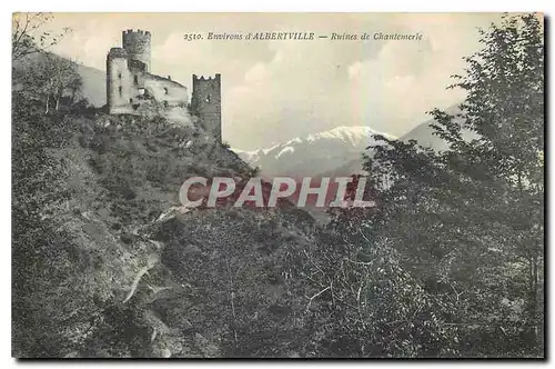 Cartes postales Environs d'Albertiville Ruines de Chantemerie