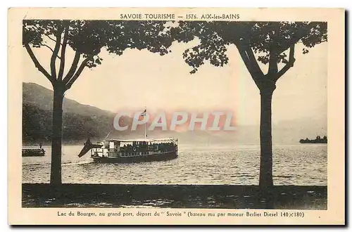 Cartes postales Lac du Bourget au grand port depart du Savoie