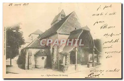 Cartes postales Eglise d'Avon