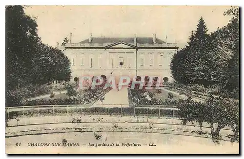 Cartes postales Chalons sur Marne Les Jardins de la Prefecture