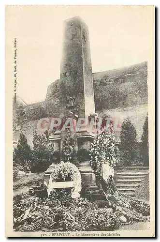 Cartes postales Belfort Le Monument des Mobiles