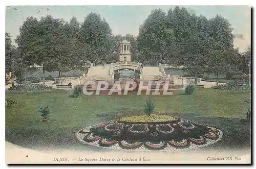 Cartes postales Dijon Le Square Darcy et le Chateau d'Eau