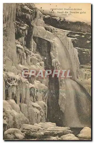 Cartes postales Frontiere Franco Suisse Saut du Doubs gele