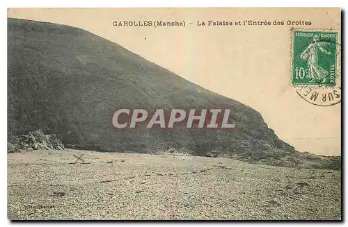 Cartes postales Carolles Manohe La Falaise et l