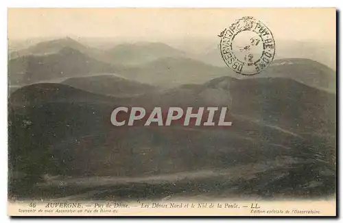 Cartes postales Auvergne Puy de Dome Les Domes Nord et le Nid de la Poule