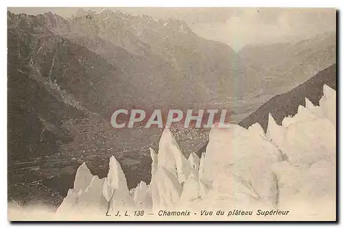 Ansichtskarte AK Chamonix Vue du plateau Superieur