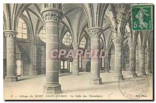 Cartes postales Abbaye du Mont Michel La Salle des Chevaliers