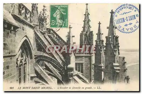 Ansichtskarte AK Le Mont Saint Michel l'Escalier de Dentelle en granit