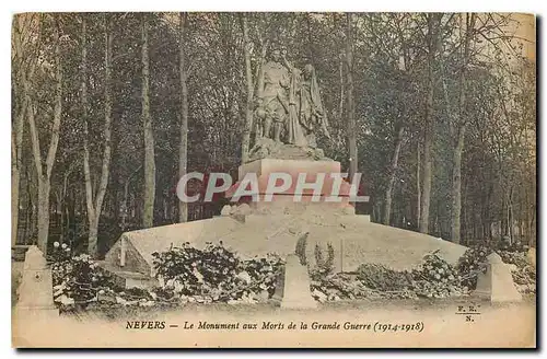 Cartes postales Nevers Le Monument aux Morts de la Grande Guerre 1914-1918