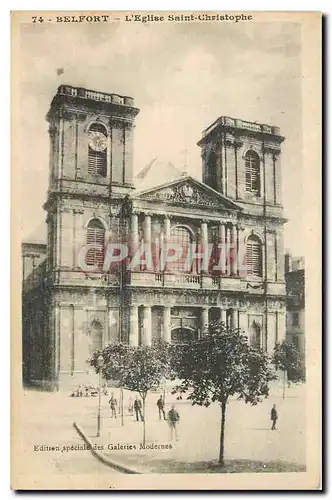 Cartes postales Belfort l'Eglise Saint Christophe