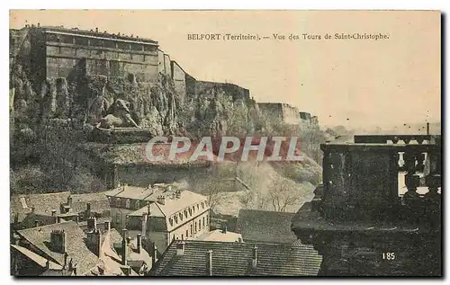 Cartes postales Belfort Territoire Vue des Tours de Saint Christophe