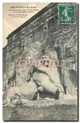Cartes postales Belfort Le Lion