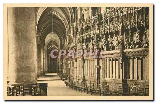 Ansichtskarte AK La Douce France Chartres Eute et Loir Interieur de la Cathedrale Le Deambulatoire